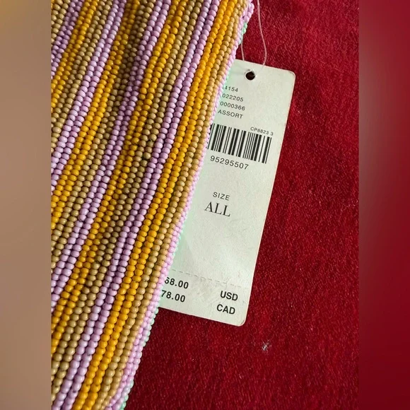 Anthropologie Fiona Hearts Beaded Pouch, clutch, NWT - Picture 6 of 7